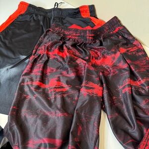 Nike 2 Black and Red Athletic Shorts size large